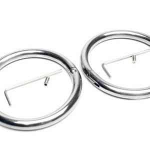 Stainless Gorean BDSM Cuffs & necklace